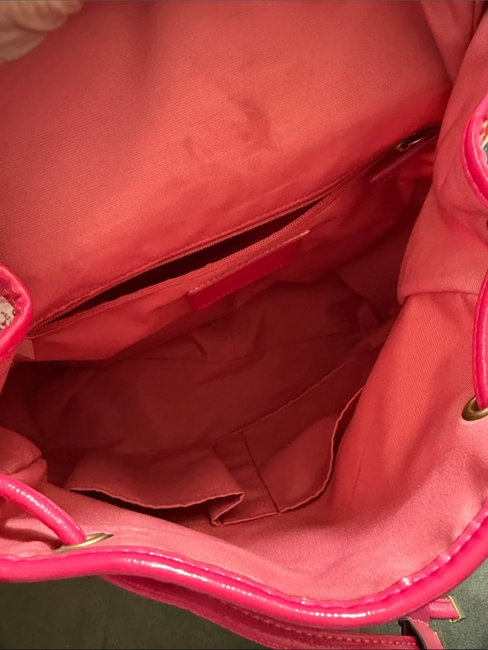 Coach vintage Y2K Signature Scribble Poppy canvas backpack, F21962, VGUC